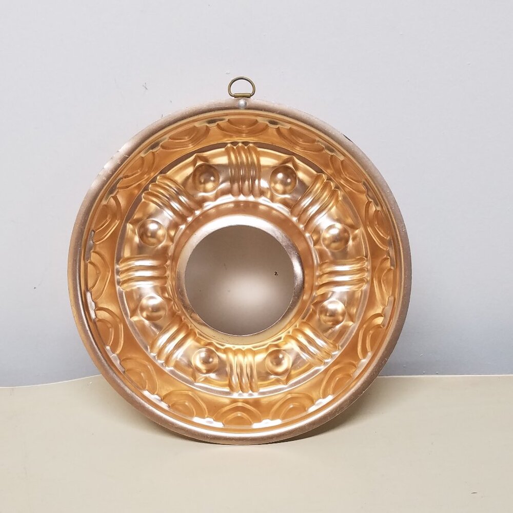 Copper Tone Aluminum Ring Jello Mold Wall Hanging - Picture 3 of 3
